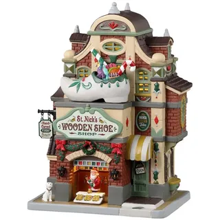 Lemax Speicher Von Schuhe Hölzern - St.NICK'S Wooden Shoe Shop 35069