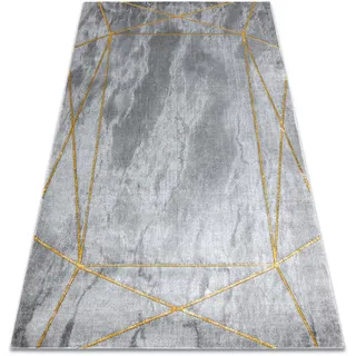 RugsX Emerald Teppich 160 x 220 cm Grau/Gold