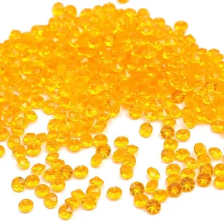 1000 Stück Acryl Deko Diamantkristalle 4mm Glitzer Streudeko Tischschmuck Funkelnd Dekosteine Kristalle Konfetti Diamanten zum DIY Verzieren Tischdeko Hochzeit Taufe Verlobung Valentinstag,Gold