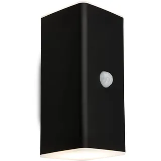 Briloner Außenwandleuchte Kunststoff, Metall 15,5x6,5x8,5 cm inkl. Bewegungsmelder schwarz