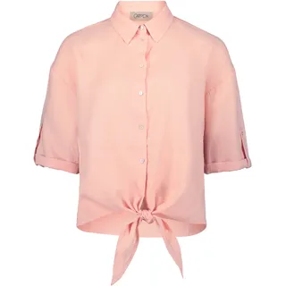 Klassische Bluse CARTOON "Leinenbluse mit Kragen", Damen, Gr. 42, rosa (light peach), Obermaterial: 100% Leinen LI., Blusen Klassische Bluse