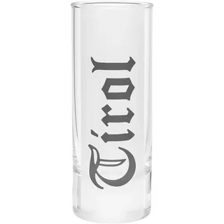 Schnapsstamperl mit Tirol Gravur – 2 cl – Hochwertiges Schnapsglas aus Glas – Made in Austria – Perfekt für Zirbenschnaps & Edelbrände