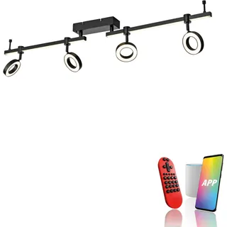 just light. Just Light 12076-18 LOLASmart-BILEDA LED-Deckenleuchte LED LED fest eingebaut 21.5 W 2600 lm, CCT, RGB, Smart Home