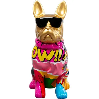 Kare Dekofigur Graffiti Dog 20 cm Gold/Mehrfarbig