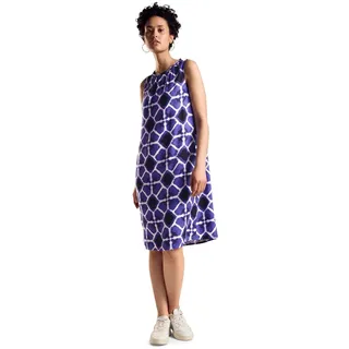 STREET ONE Damen A144094 Print Kleid ärmellos, Violet Blue, 36