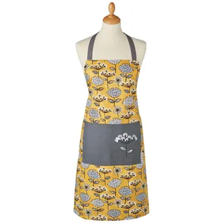 Cooksmart Küchenschürzen für Damen, 100% Baumwolle, Küchenschürze mit Taschen, Kochschürzen für Damen, geeignet für alle Arten von Küchen, Retro-Wiese