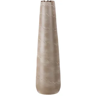 Gilde Gilde, Vase Wave matt hellbraun gewischt, wasserdicht europäische Herstellung
