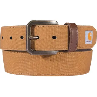 CARHARTT Gürtel Canvas Duck Leder Braun 95