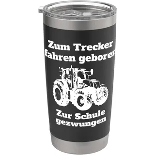 Landwirtschaft Landwirt Bauer Trecker Traktor Kinder Kind Doppelwandiger Edelstahl-Thermobecher