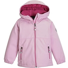 Bild Kinder Soft Shell Jacke Softshell Jacke mit Kapuze Mini Softshelljacke wasserabweisend 00435-hellrosa 110/116