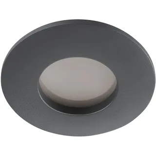 EGLO LED Einbauleuchte außen Margo, Outdoor Einbauspot aus Aluguss, Edelstahl und Glas, Anthrazit, Einbaustrahler Ø 8,4 cm, IP65