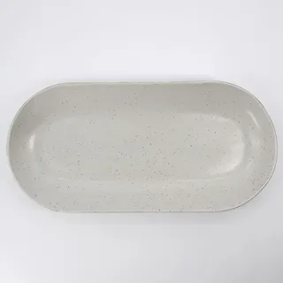 House Doctor Pion Oval Servierschale Weiß 38 cm