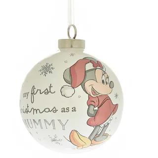 Disney Minnie Mouse Weihnachtskugel Keramik 80 mm 1. Weihnachten als Mummy