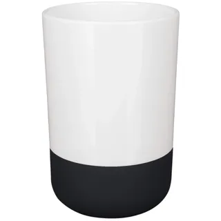 Spirella Zahnputzbecher Zahnbürstenhalter Moji 7,5x11,5 cm Schwarz