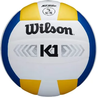 Wilson Unisex-Adult K1 Silver VB BLUWHYE Volleyball, Blue/White/Yellow, Official