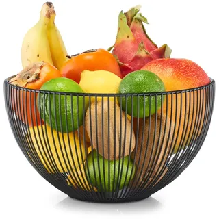 Zeller Present Obstkorb Metall, schwarz ca. Ø25x14 cm