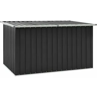 Gartenbox Metall Gartenbox wasserdicht XXL Auflagenbox Metall Aufbewahrungsbox Garten Outdoor Box Kissenbox für Garten-Anthrazit-171 x 99 x 93 cm - Grau