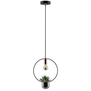 Paulmann Neordic Tasja 1-flg. 12 cm rund schwarz Kupfer