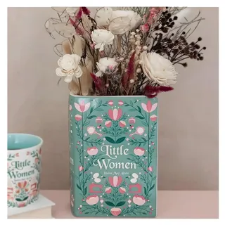 AIRCADIA Deko Bücher Vase, Keramik Vase (Little Women)