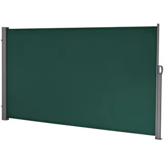 pro.tec Seitenmarkise Mulhacén , Dunkelgrün , Textil , 300x180 cm , Sonnenschutz, Sichtschutz