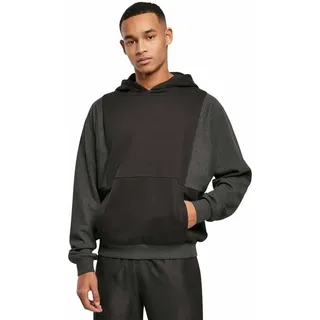 Urban Classics Cut On Kapuzenpullover - Black / Charcoal - M