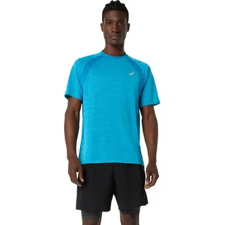 Asics Road Kurzarm-t-shirt - aegean Blue - L,