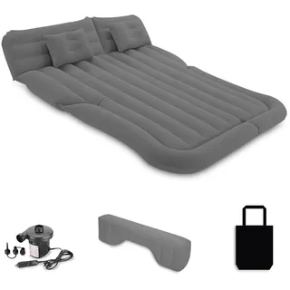 Ergocar Auto Luftmatratze Camping SUV & MPV Matratze Aufblasbar mit Kissen Luftmatratze 2 Person Schnelle Luftpumpe Matratze Aufblasbar Gästebett Outdoor Reisen Sandstrand-Schwarz