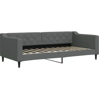 vidaXL Tagesbett Dunkelgrau 90x200 cm Stoff - Grau