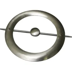 Bild von Dekoring mit Stab und Magnet, Zum Drapieren von Gardinen und Vorhangstoffen, Ø 18 cm,