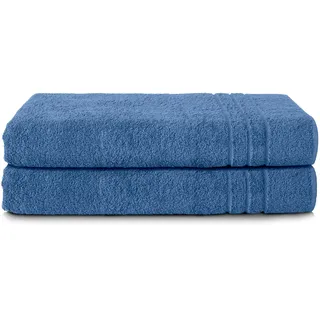 Komfortec Saunatuchset 80 x 200 cm blau 2 St.