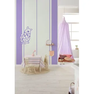 KOMAR Vliestapete - Lila, Weiß - Cartoon - 200x250 cm , Fsc , Tapeten & Wandverkleidungen, Vliestapeten