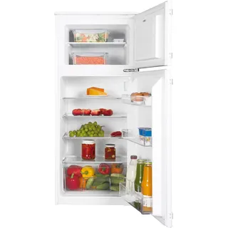 Amica EDTS 372 911 Einbau-Kühlgefrierkombination (170 l, 1221 mm hoch, Silber)