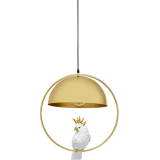Kare Animal Cockatoo 0-flg. 46 cm rund gold/weiß