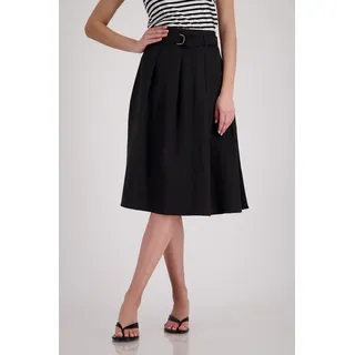 Monari Faltenrock Regular fit mit Faltenwurf, schwarz