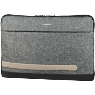Hama Laptophülle Terra Kunstfaser grau bis 39,6 cm (15,6 Zoll)