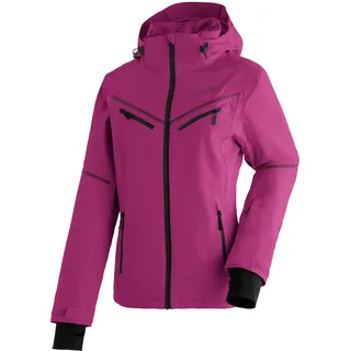 Maier Sports Lunada, Damen Skijacke, Wasserdichte Winterjacke mit 2-Wege-Stretch, mTEX Wetterschutz und mTHERM light für mehr Wärmerückhalt, PFC-frei, Lila, 44