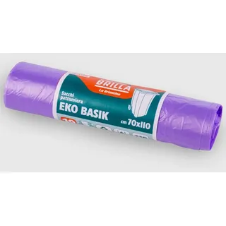 La Briantina Eko Basik SAC06730A Violett, 70 x 110 cm, Fassungsvermögen 110 Liter, 10 Säcke