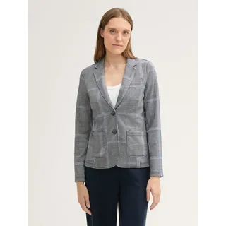 Tom Tailor Easy Check Blazer Navy Blue Check S