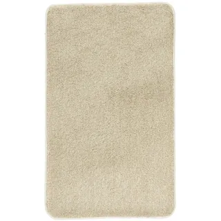 Kleine Wolke Badteppich Relax Sandbeige 70 x 120 cm | OEKO-TEX zertifiziert, rutschhemmende Unterseite, für Fußbodenheizung, maschinenwaschbar, 100% Polyacryl