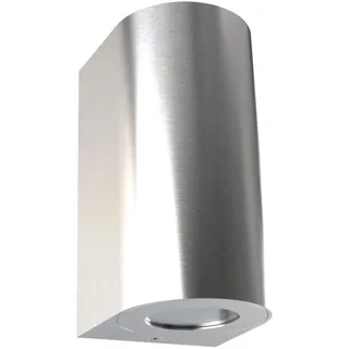 Nordlux Außenwandleuchte Edelstahl 10x17,2x8,7 cm 1x GU10 grau