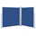 Seitenmarkise 140 x 600 cm Blau Polyester