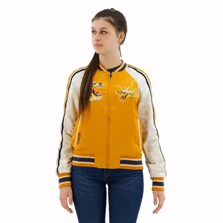 Superdry Suikajan Embroidered Bomberjacke - Golden Ochre Yellow - S