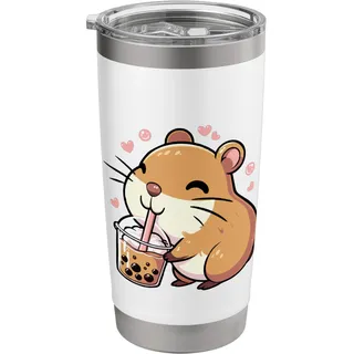 Capybara Boba Bubble Tea Kinder Mädchen Kinder Kawaii Capybara Doppelwandiger Edelstahl-Thermobecher