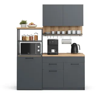 Vicco Küchenzeile Egbert 160 cm Grau