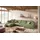 Sofa MADELINE Wohnlandschaft U-Form Cord olivgrün Longchair rechts - Grün
