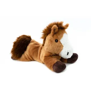 Habibi Plush Wärmekissen/Stofftier f. Kinder und Erwachsene – 1866 Pony mit Hirsefüllung, Wärmekuscheltier zum Erwärmen in der Mikrowelle/Backofen, ideal auch für Babys