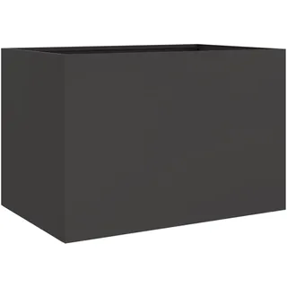 vidaXL Pflanzkübel Schwarz 62x40x39 cm Stahl