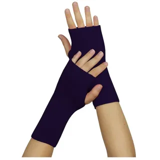 wobera Angora Stulpen mit Daumenloch 1 P lila Unisex