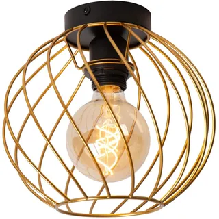LUCIDE DANZA - Deckenleuchte - Ø 25 cm - 1xE27 - Mattes Gold/Messing