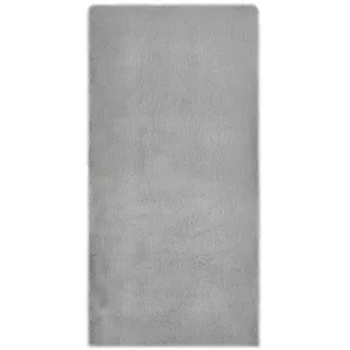 -LUXOR- living Kunstfell Coste Flauschiger Teppich Schlafzimmer - ideal zur Verwendung als Bettvorleger Schlafzimmer - gemütlicher Fellteppich Lammfell Imitat 60 x 120 cm Grau